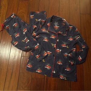 Pajamarama Christmas PJ Set Heavy Dogs And Truck Women’s Small Buttery Soft